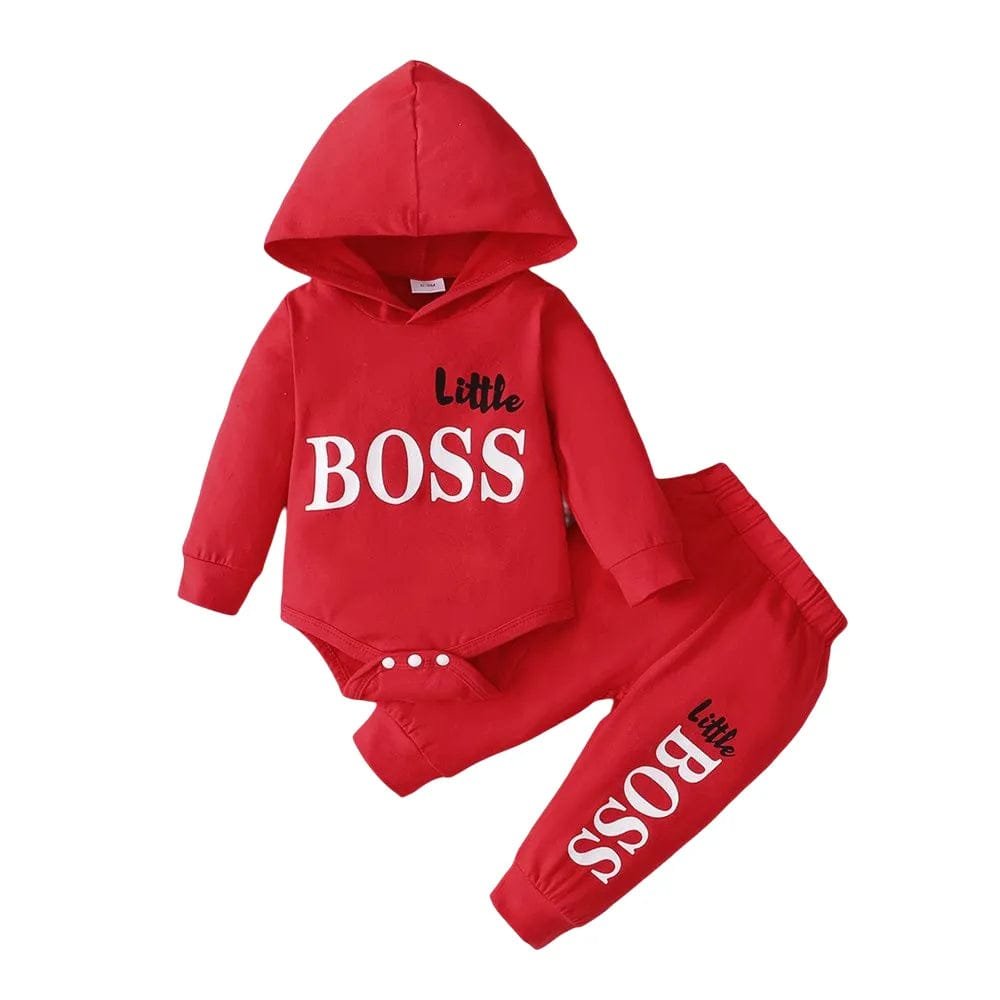 0-24M Newborn Hoodie & Pants Set - Spring Baby Boy Outfit