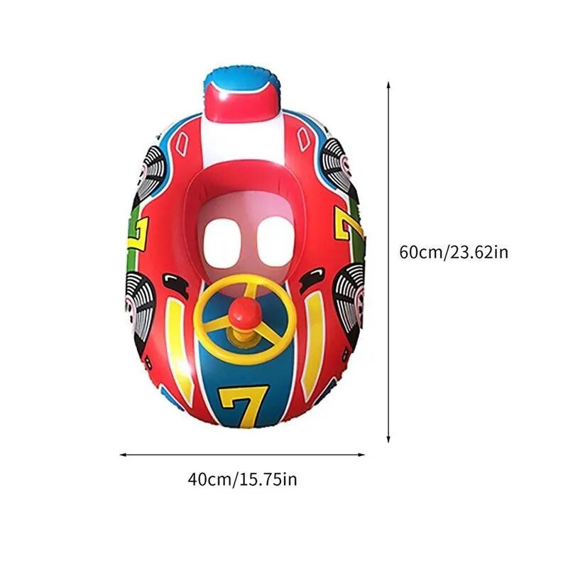Inflatable Baby Swim Ring Seat - Pool Float Accessory for Water Play