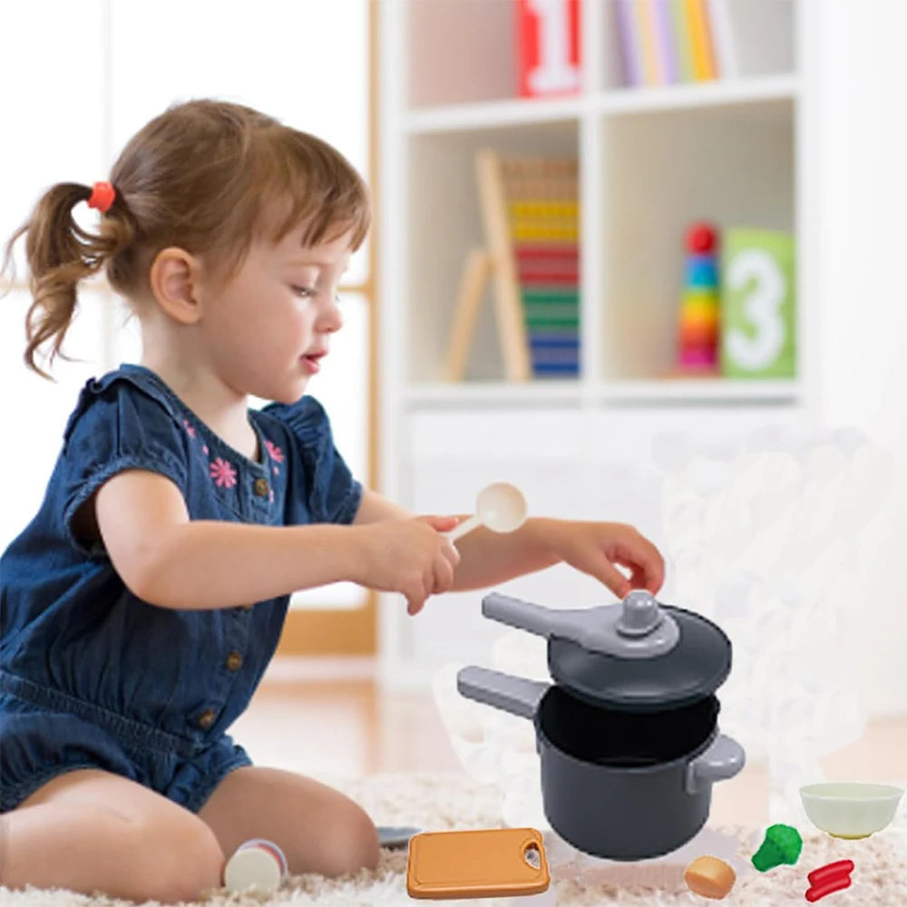 Kids Pretend Kitchen Set – 92/69/59-Piece Play Cooking Kit