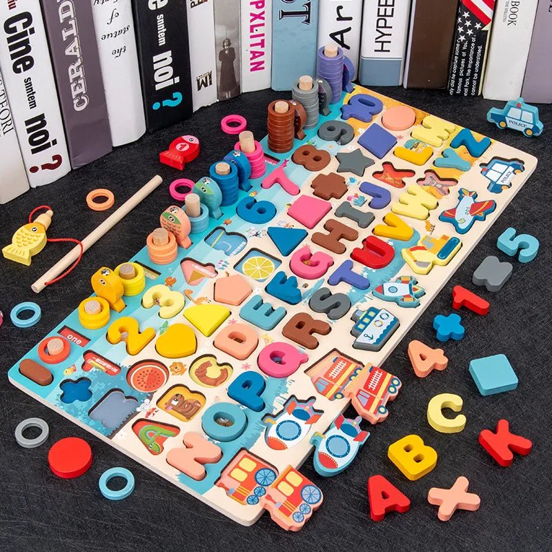 Montessori Wooden Math Puzzle: Kids' Educational Toy