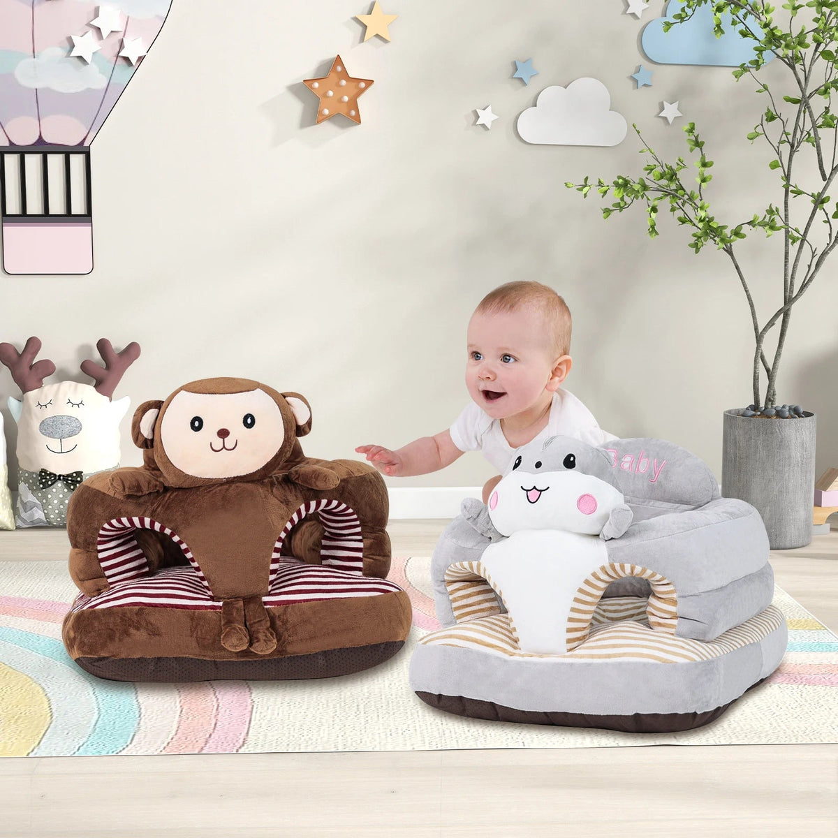 Baby Infant Training Seat with Non-Slip Base