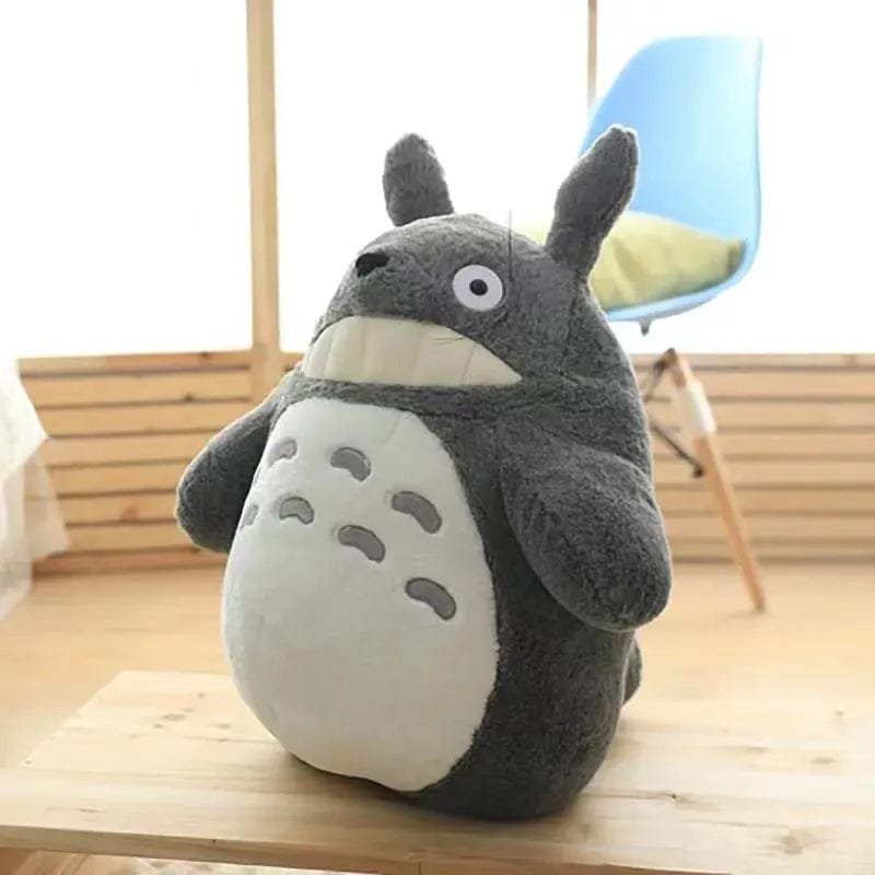 Grey Forest Spirit with Lotus Leaf Plush - Collector's Gift
