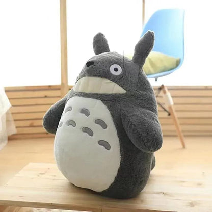 Grey Forest Spirit with Lotus Leaf Plush - Collector's Gift