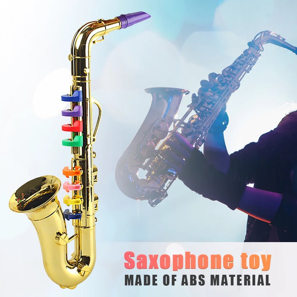 Kids' Portable Toy Saxophone - Plastic Trumpet, Musical Learning