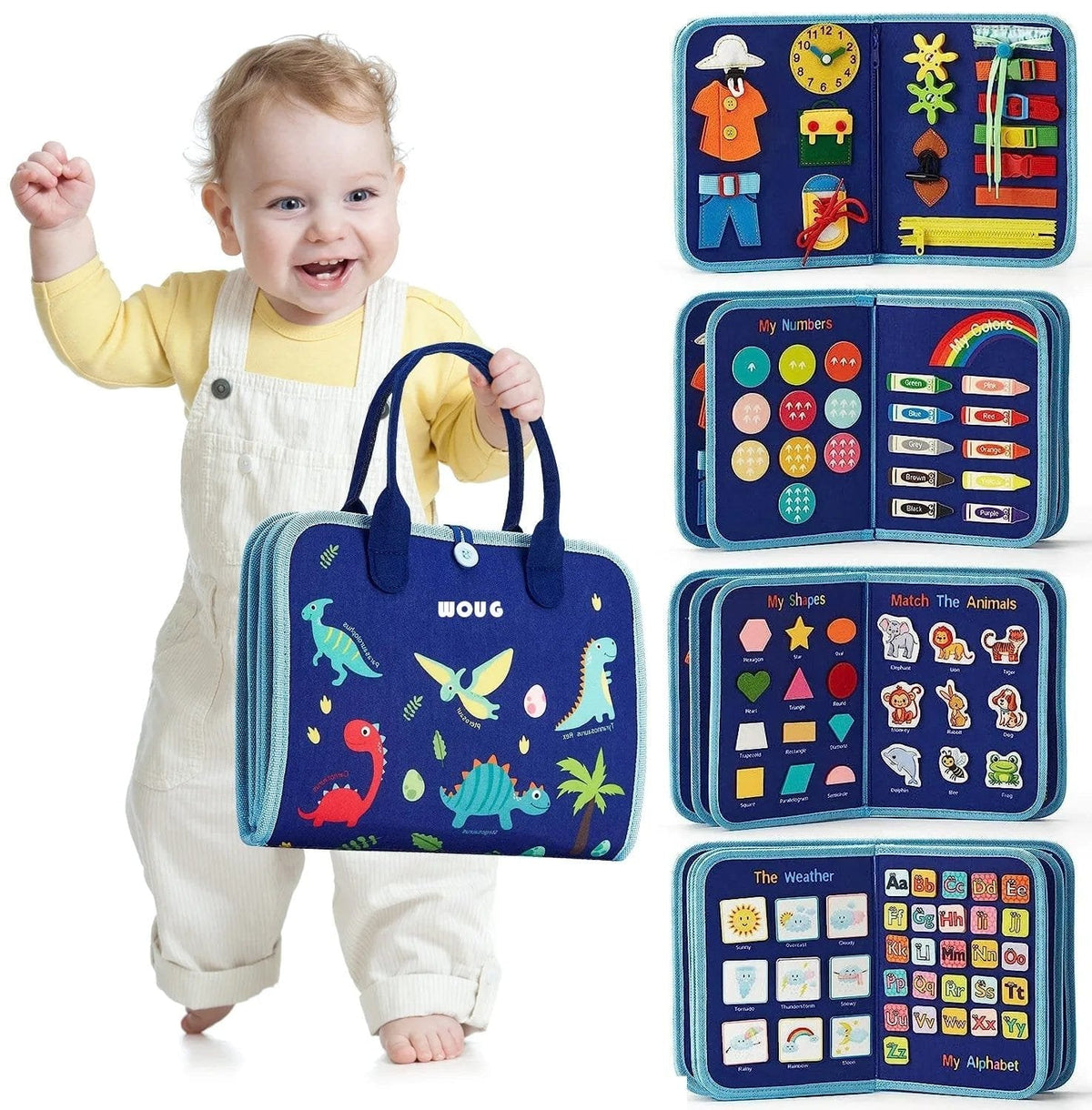 Travel Busy Board: Montessori Learning Toy for Toddlers