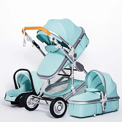 Multifunctional 3-in-1 Baby Stroller: Luxury High Landscape Folding Carriage