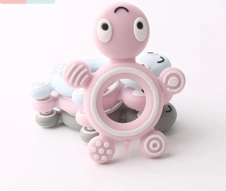 Turtle Silicone Teether &amp; Training Toothbrush (1PC)