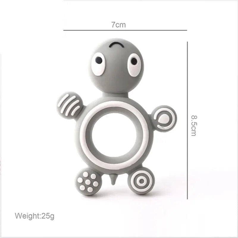 Turtle Silicone Teether &amp; Training Toothbrush (1PC)