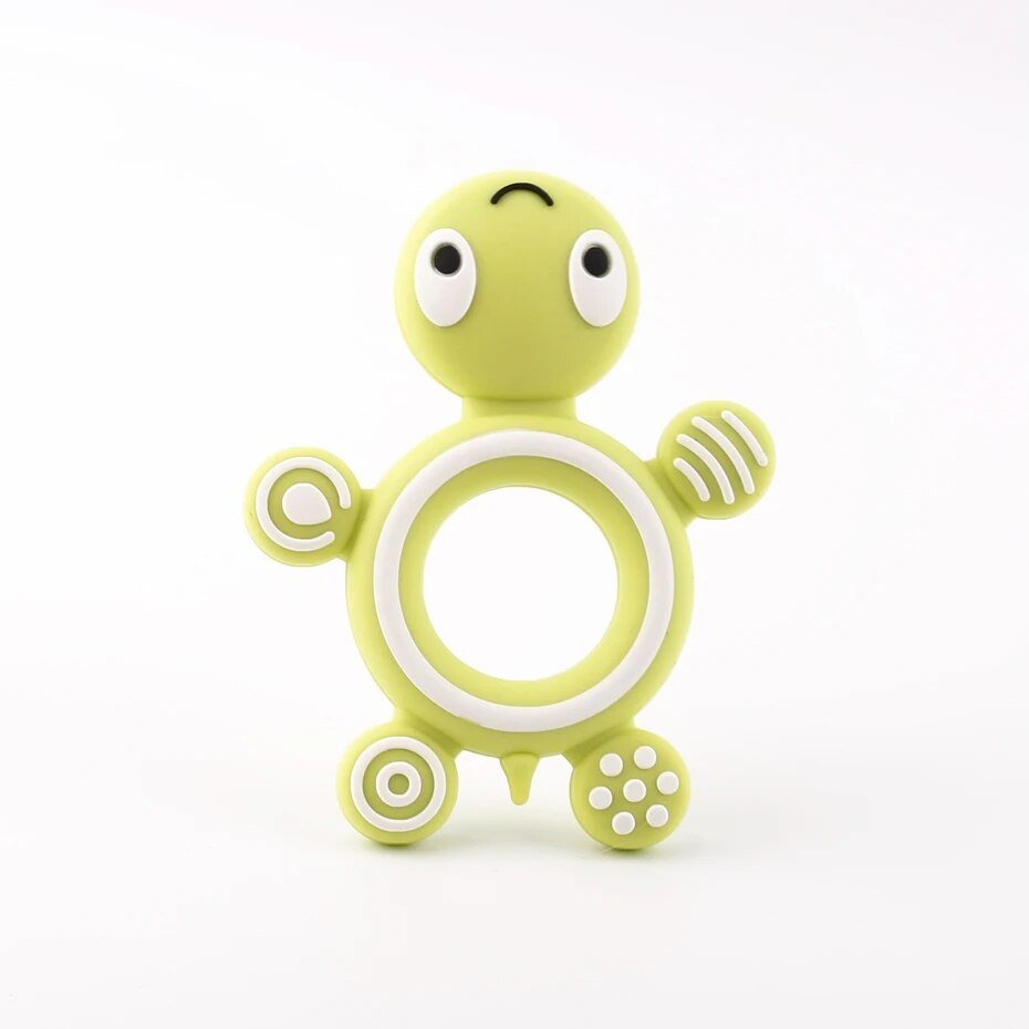 Turtle Silicone Teether &amp; Training Toothbrush (1PC)
