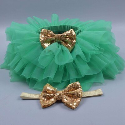 Baby Girls Tulle Tutu Bloomers Newborn Diapers Cover