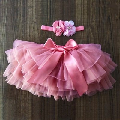 Baby Girls Tulle Tutu Bloomers Newborn Diapers Cover