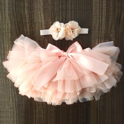 Baby Girls Tulle Tutu Bloomers Newborn Diapers Cover