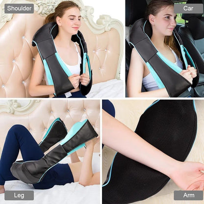 U-Shape Shiatsu Massager with Heat - 4D Kneading for Neck & Back