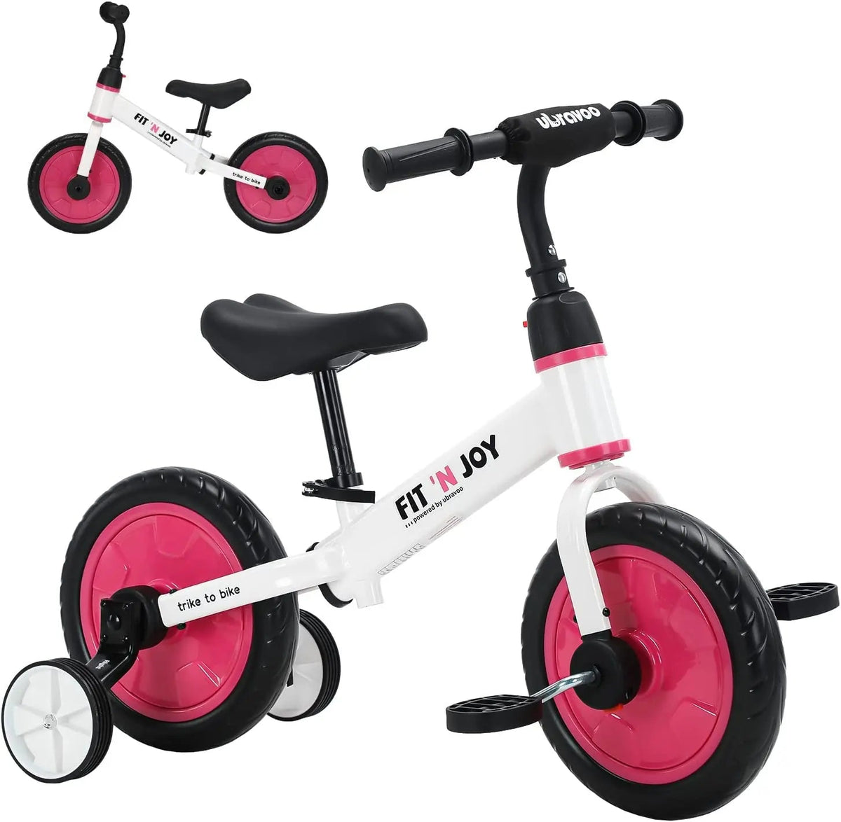 UBRAVOO Fit ’n Joy 4-in-1 Toddler Training Bike (JL-101)