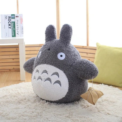 Huggable Grey Forest Spirit Plush: Soft, Cute Cartoon Pillow Toy