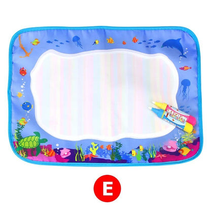 Coolplay Animal Water Drawing Mat: Rainbow Doodle & 2 Pens - Xmas Kid Gift