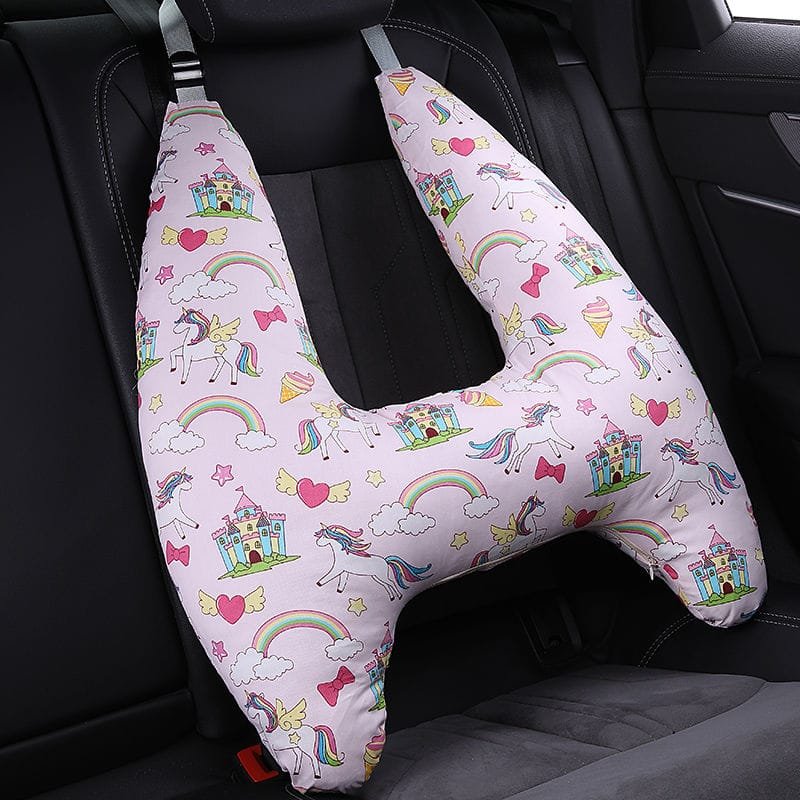U-Shape Kids Travel Pillow with Cute Animal Pattern
