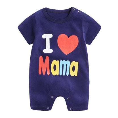 0-24M Summer Romper: Short Sleeve for Baby Boys & Girls