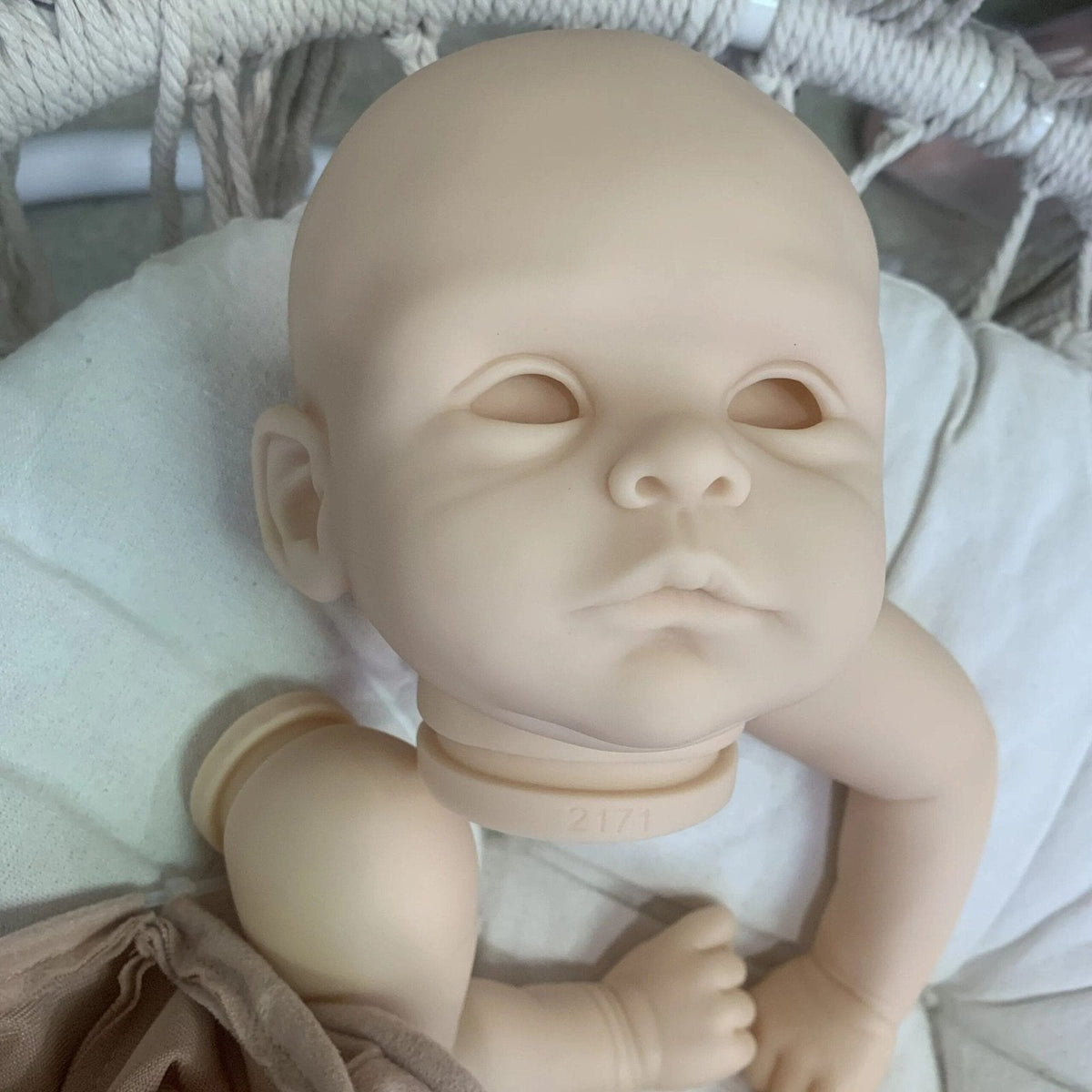 19-Inch Reborn Doll Kit - Joleen, Lifelike Soft Touch, DIY Unpainted Parts