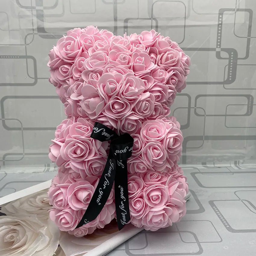 25cm Red Rose Teddy Bear - Ideal Valentine's Day & Christmas Gift