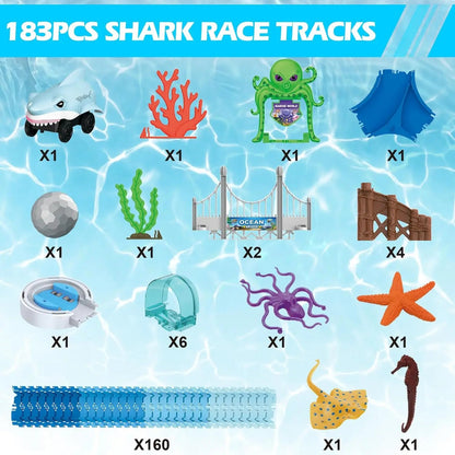 VATOS Shark Track & Flexi Racetrack STEM Set