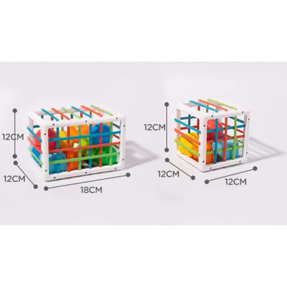 Colorful Shape Blocks: Montessori Motor Skill Toy
