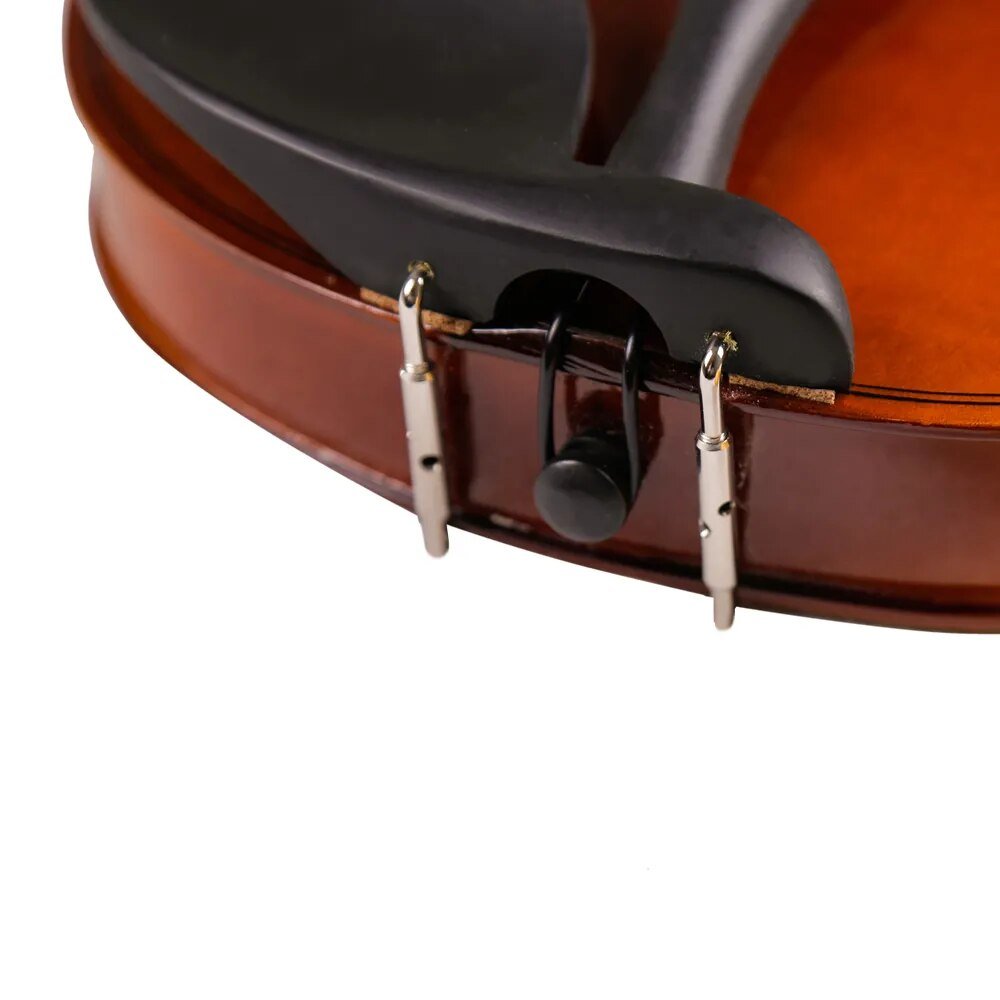 Natural 1/8 Acoustic Solid Wood Violin with Case Bow Rosin Strings Shoulder Rest Tuner
