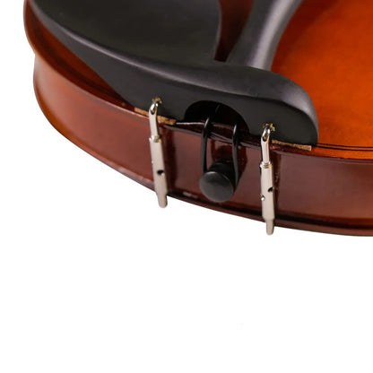 Natural 1/8 Acoustic Solid Wood Violin with Case Bow Rosin Strings Shoulder Rest Tuner