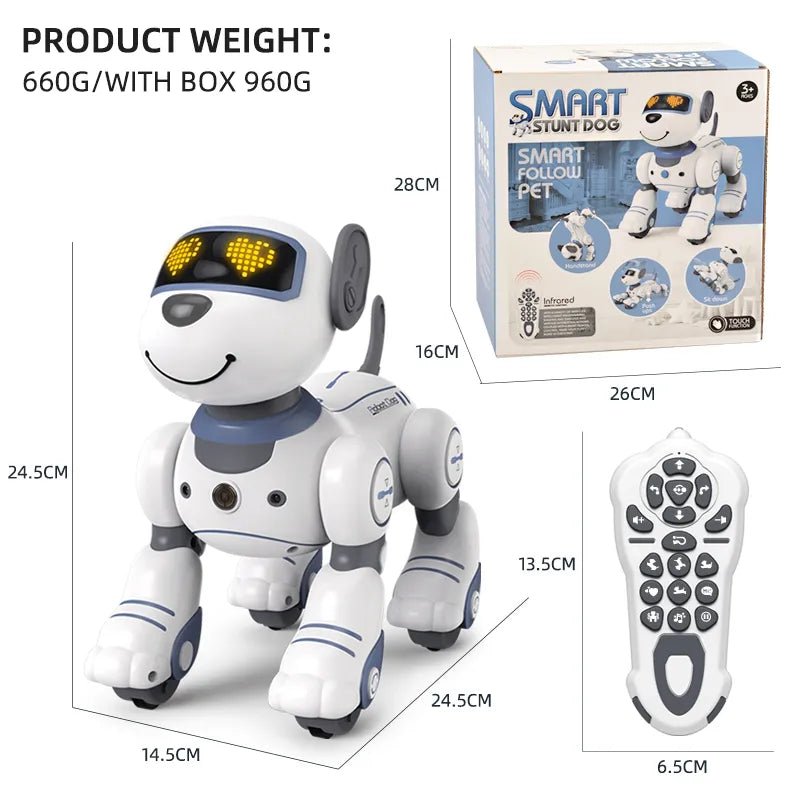 Funny RC Stunt Dog - Voice Command Robot Toy for Kids