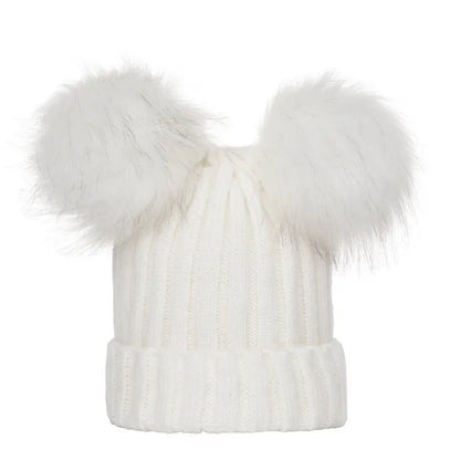 Bobble Hat with Pom Pom - Infant Bonnet, 0-3Y, Unisex