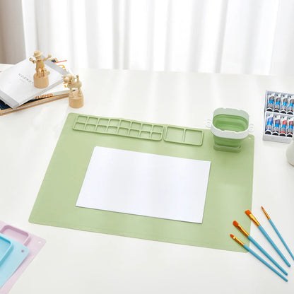 Kids' Silicone Drawing Pad with Suction Cup - Reusable Art Mat