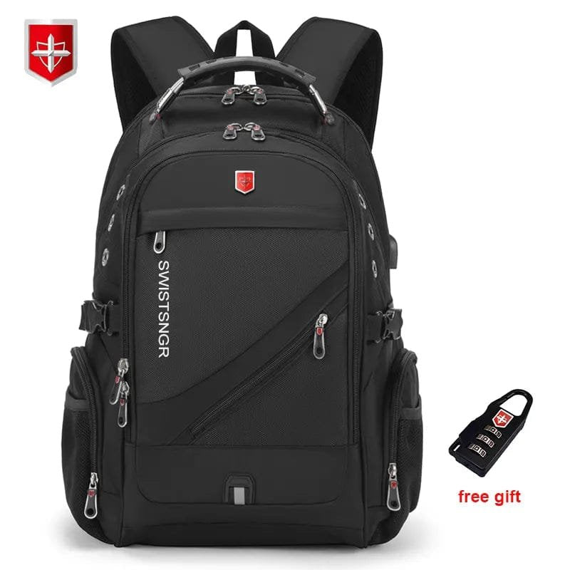 Waterproof 17 Inch Laptop Backpack with USB Charging