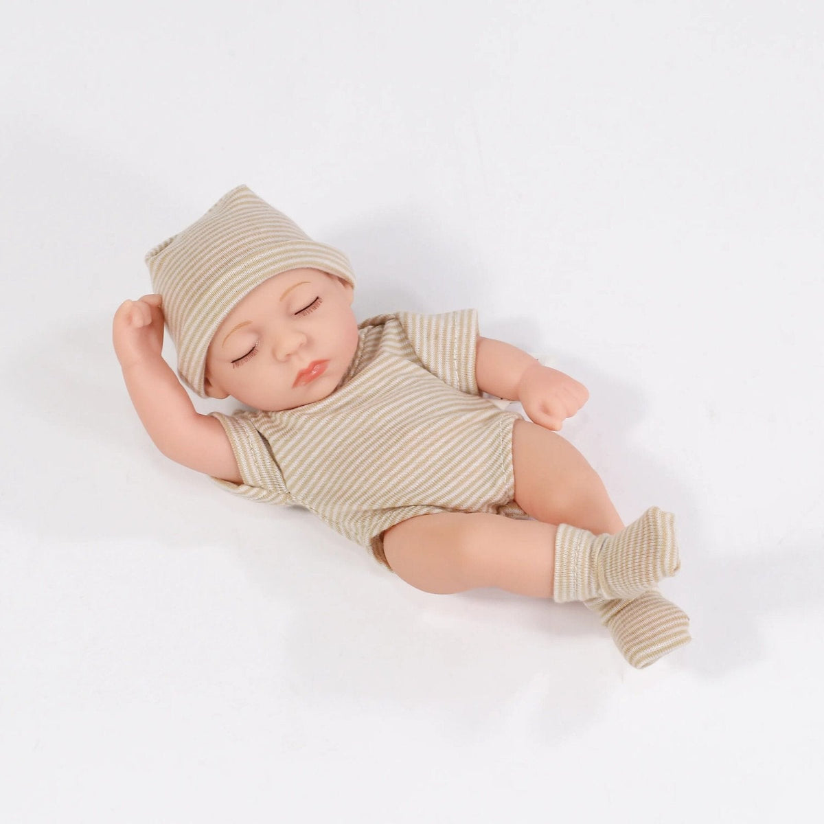 20cm Mini Silicone Reborn Doll - Waterproof, Cute Bebe Toy