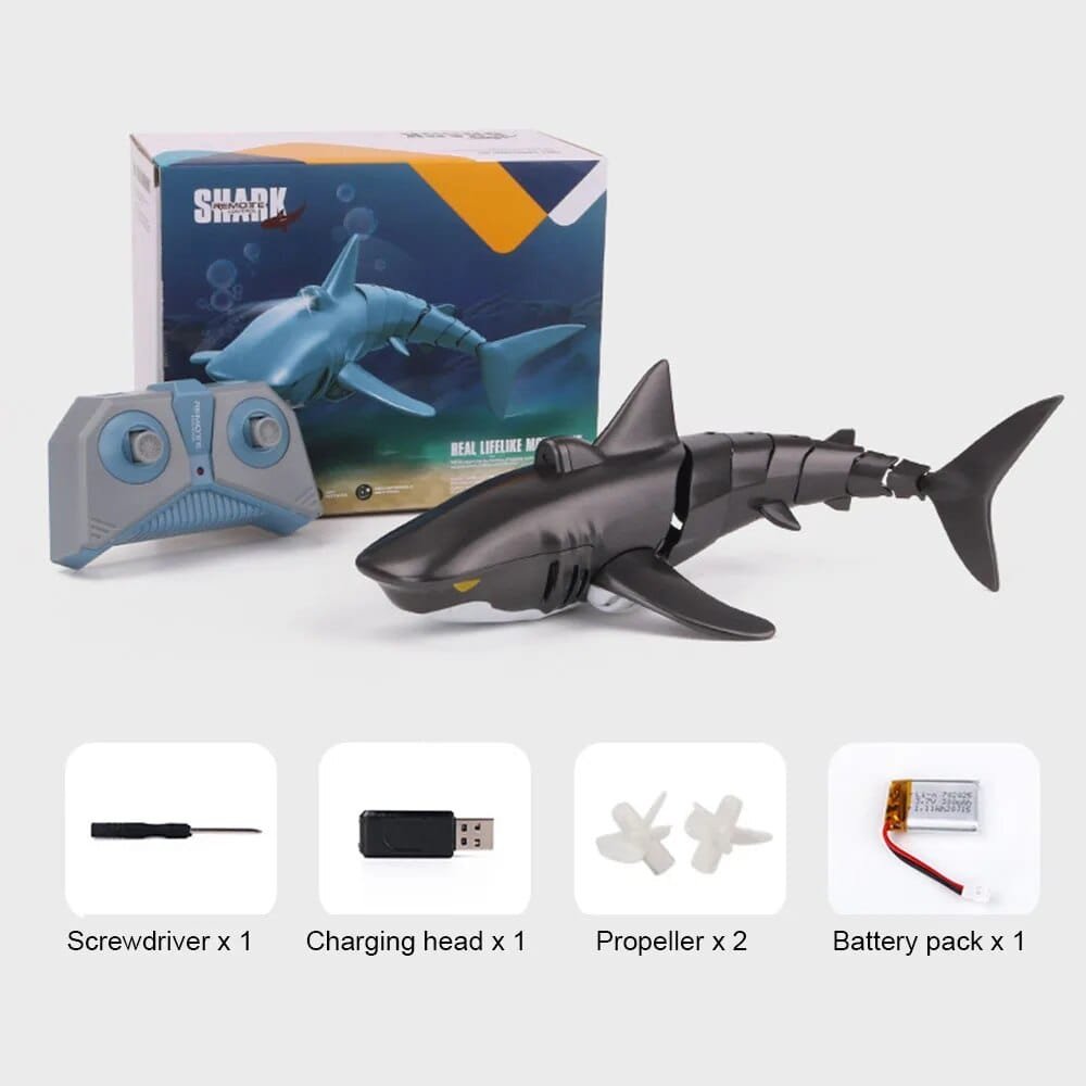 Smart RC Shark & Whale Spray Water Toy - Remote Control Fish Robot