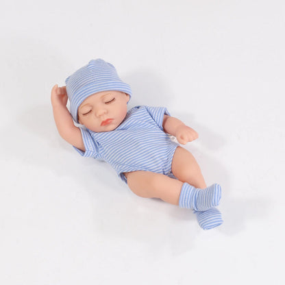 20cm Mini Silicone Reborn Doll - Waterproof, Cute Bebe Toy