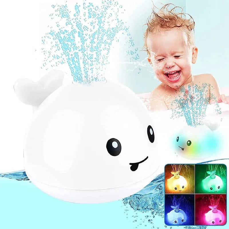 Whale Light-Up Sprinkler Bath Toy for Toddlers & Infants - Fun & Safe