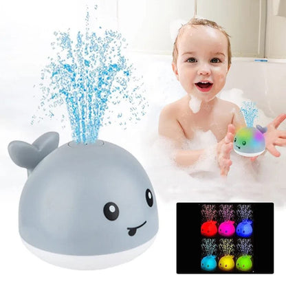 Whale Light-Up Sprinkler Bath Toy for Toddlers & Infants - Fun & Safe