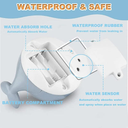 Whale Light-Up Sprinkler Bath Toy for Toddlers & Infants - Fun & Safe