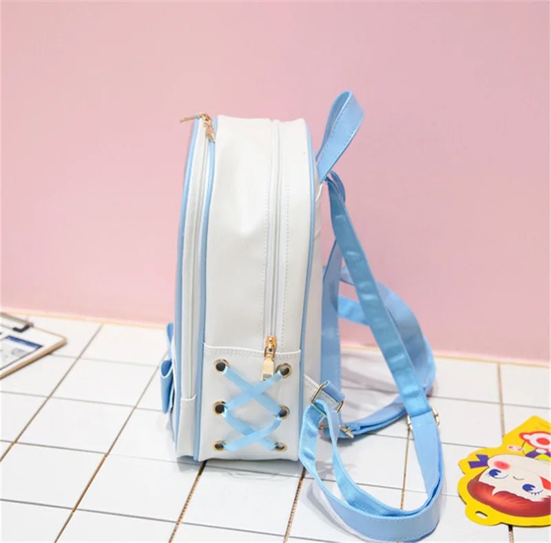 Clear Itabag with Bow-knot: Harajuku Backpack for Teens