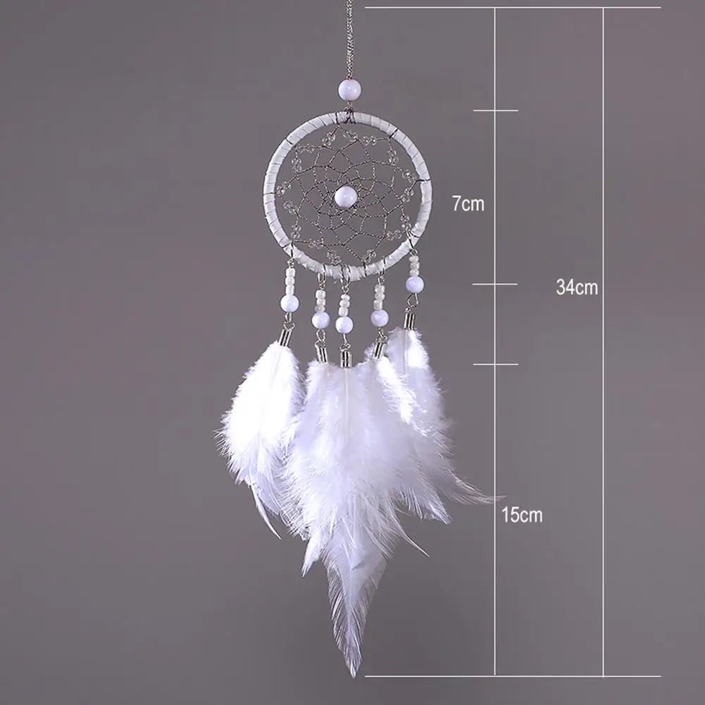 Handmade Indian Dream Catcher with Rattan & Feathers