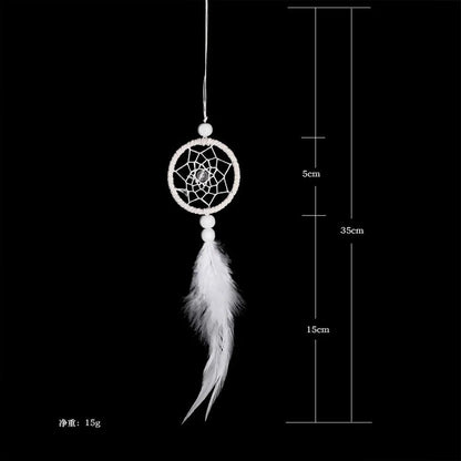 Handmade Indian Dream Catcher with Rattan & Feathers