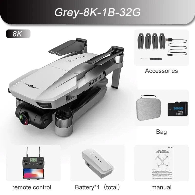 New KF102 GPS Drone - 8K Camera, Anti-Shake, Foldable Quadcopter, 1.2km Range