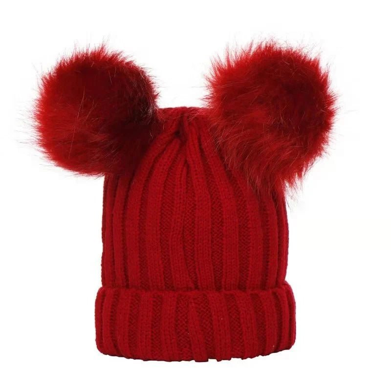 Bobble Hat with Pom Pom - Infant Bonnet, 0-3Y, Unisex
