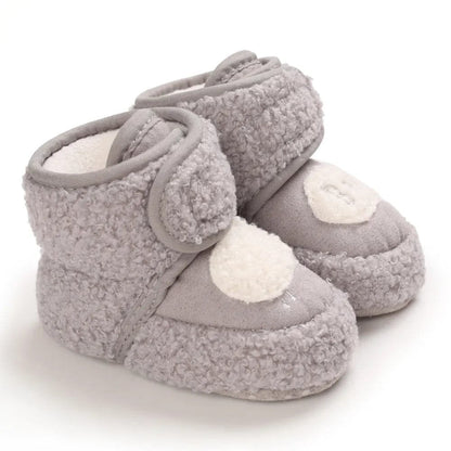 Winter Snow Baby Boots - Warm Fluff, Colloidal Sole, Multiple Colors