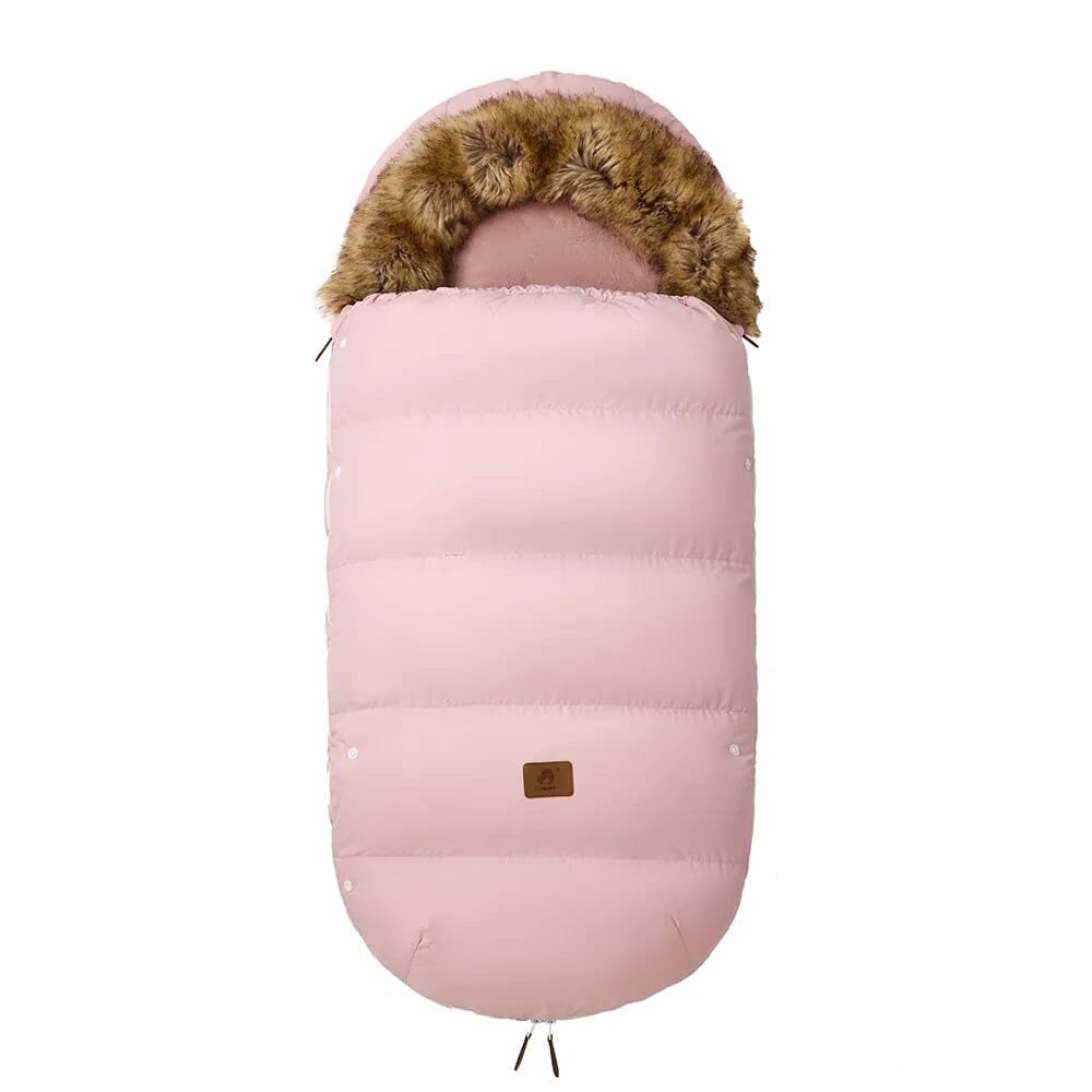 Winter Stroller Footmuff: Waterproof and Windproof, Fur Collar, 0-3T