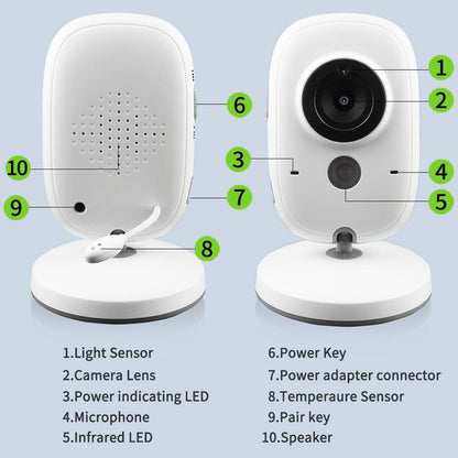 Wireless Video Color Baby Monitor High Resolution Security Camera