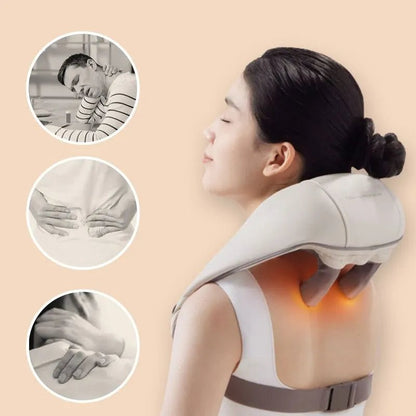 Heated Neck & Shoulder Massager - Human Hand Simulation