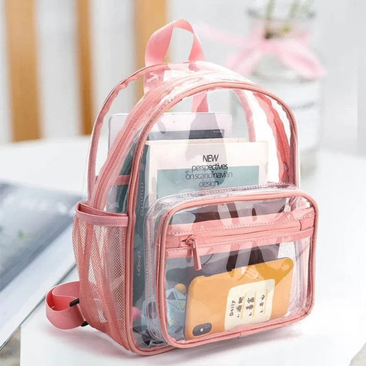 Women's Large Clear PVC Backpack: Waterproof & Fashionable