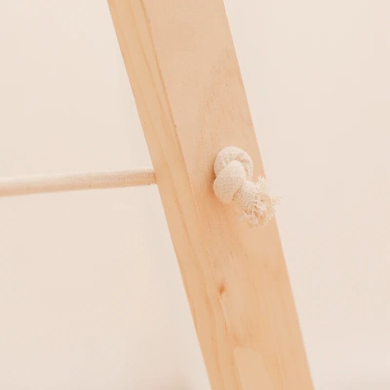 Natural Wooden Baby Gym & Teether (CE Certified, 0–12M)