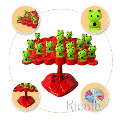 Balancing Frog Tree: Montessori Math Puzzle Toy